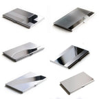 2022 New Waterproof Stainless Steel Business ID Credit Card Holder Luxury Silver Aluminium Case Cover Unisex Card Wallet