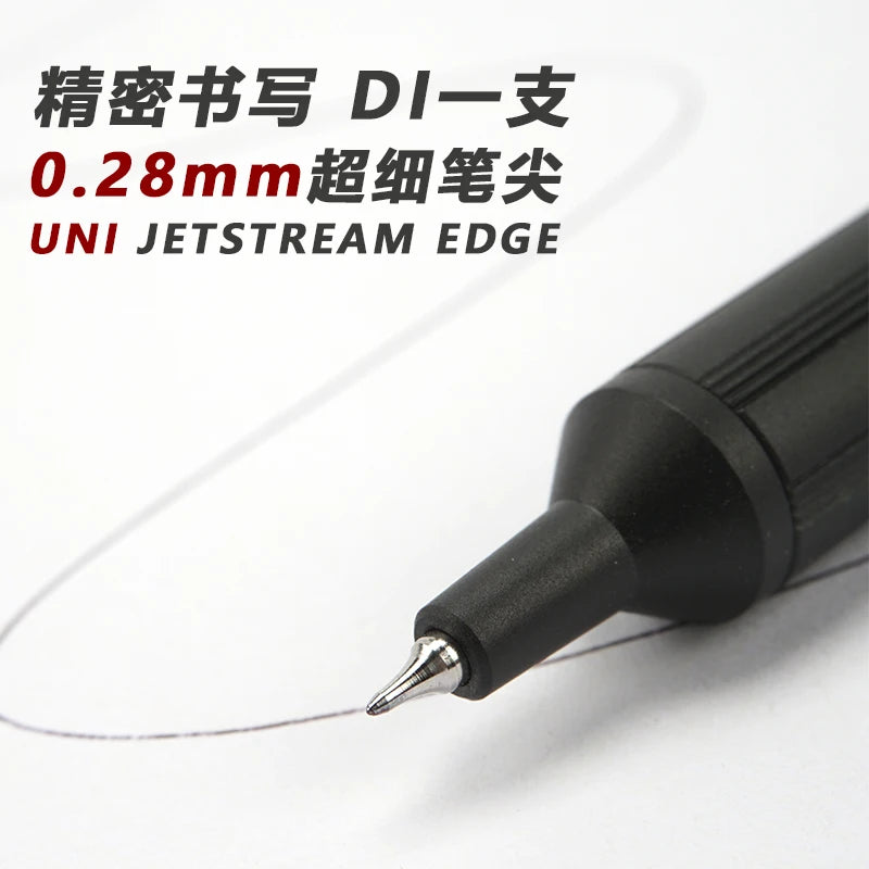 Japan UNI JETSTREAM EDGE Ultra Fine Ballpoint Pen,SXN-1003 Metal 0.28/0.38mm Fast-Drying for business,signing,Japanese Stationer