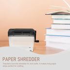 Convenient Manual Paper Shredder Desktop Small Hand Shredder Home Office Wear Resistant Household Paper Cutter for Bills
