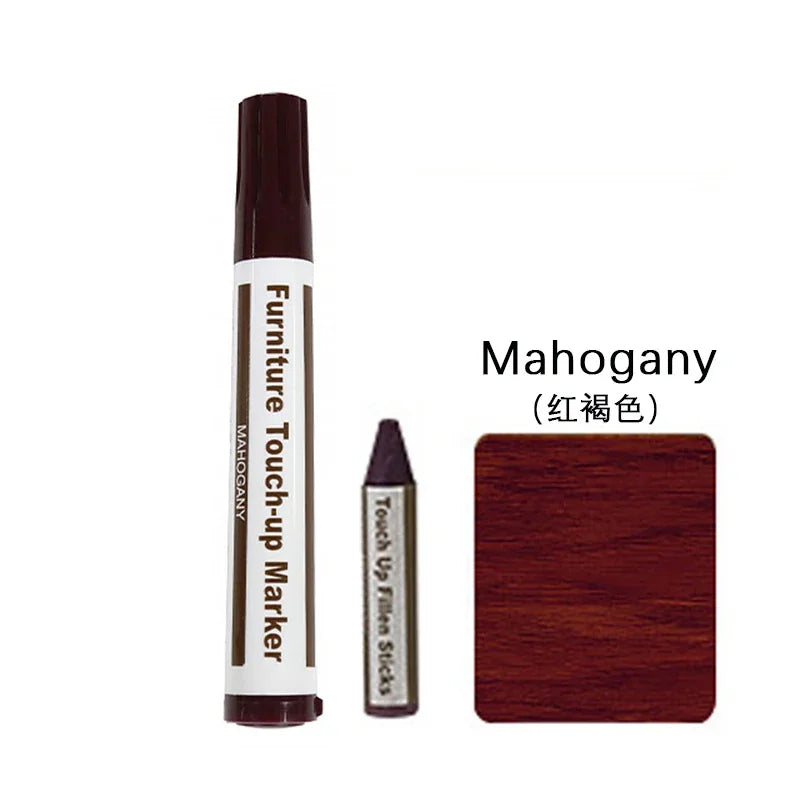 Wooden Furniture Repair Pen Touch Up Markers & Filler Sticks Wood Scratch Restoration Kit Patch Paint Pen Wood Composite Repair