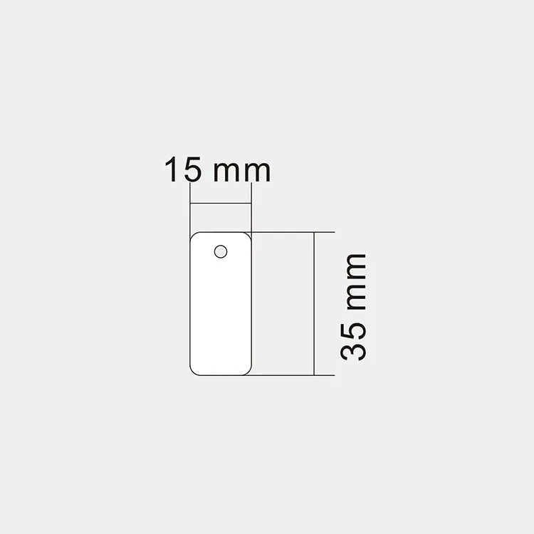 1000pcs Waterproof Hang Tags Transparent Frosted PVC Cards Clothing Hang Tags Price Tag Wear-resistant Durable Thickness 0.27mm