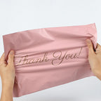 100PCS Baby Pink Poly Mailer Adhesive Envelope Thank You Bag DIY T-shirt Bra Gifts Shoes Box Express Shipping Packaging Pouches