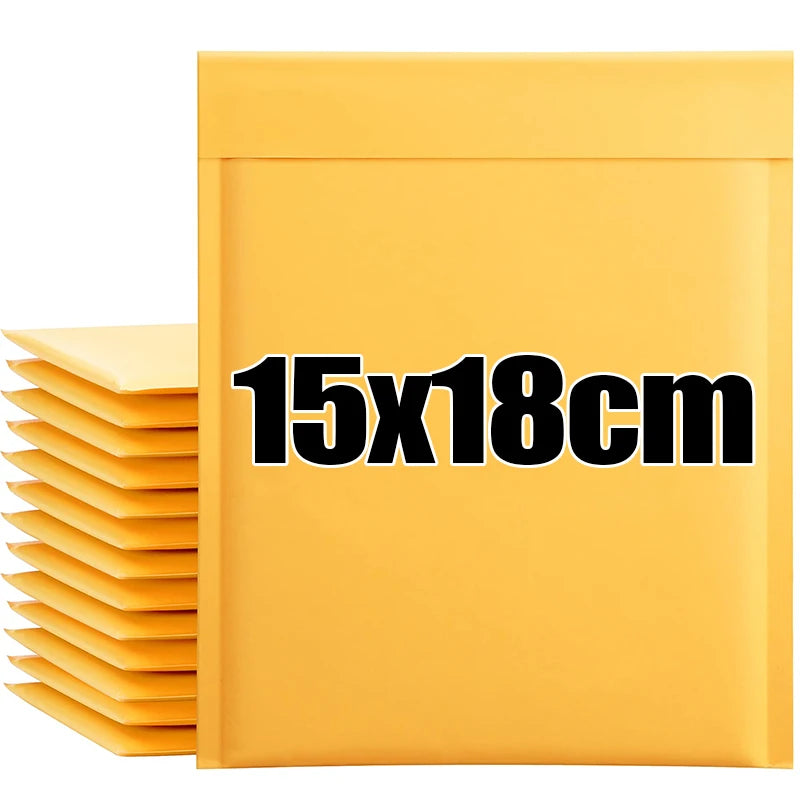 10-50Pcs Padded Envelopes Shipping Bags Kraft Bubble Mailers All Size Anti-Shock Small Business Shipping Supplies Home Storage