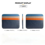New Thin Genuine Leather Mini Wallet Slim Bank Credit Card Holder Men's Business Small ID Case for Man Purse 6 Slots Cardholder