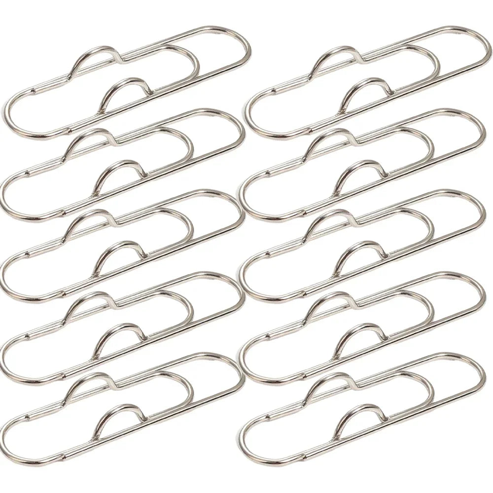 10-1Pcs Metal Pen Holder Clips Portable Paper Fix Clips Journal Document Notebook Pictures Pin Pocket Student Office School Tool