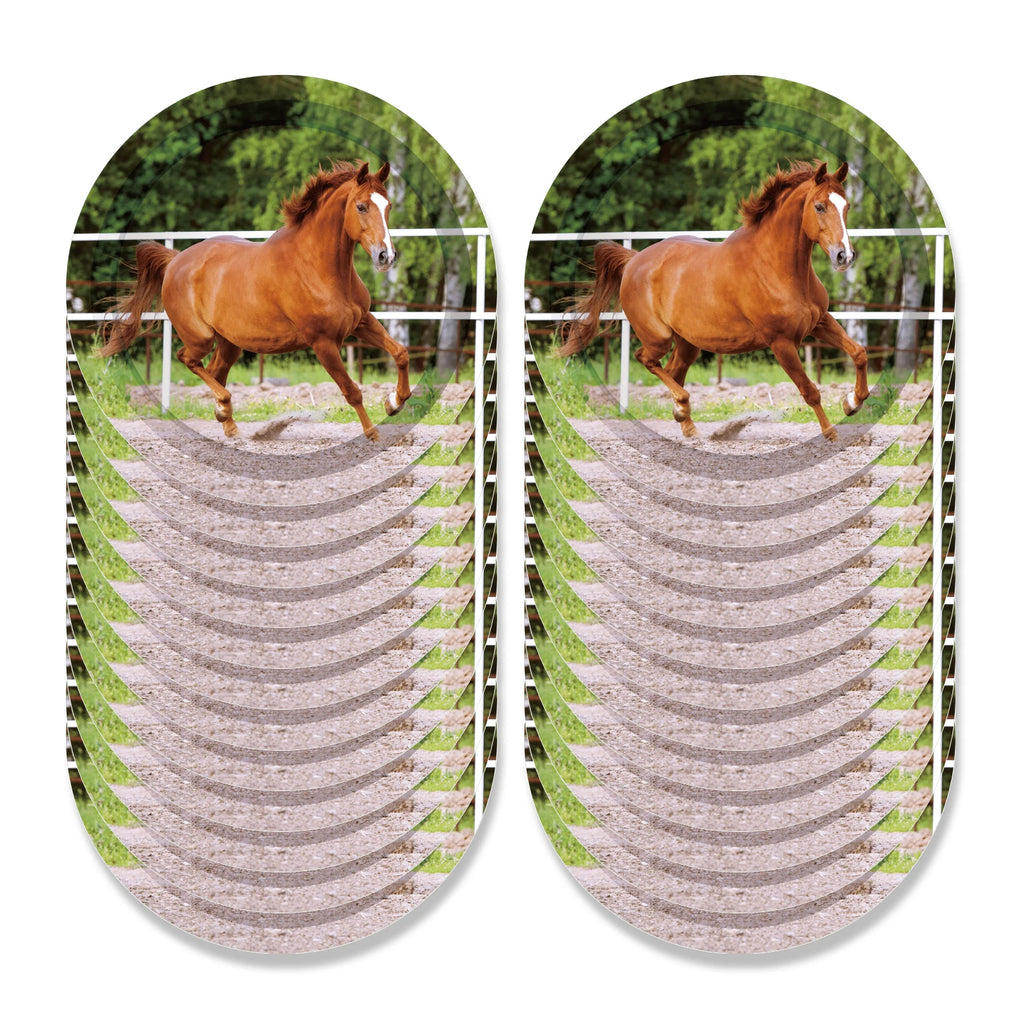 Horse Race Party Disposable Tableware Sets Plates Tablecloth Napkins Hanging Streamers Dinnerware For Birthday Party Decoration