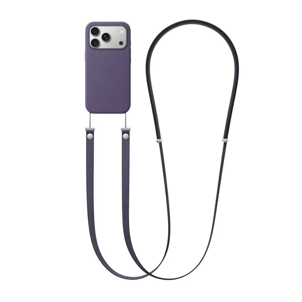 Adjustable Case Magnetic Phone Lanyard Anti-loss Durable Phone Crossbody Lanyard Woven Neck Strap for iPhone 17/Air/17 Pro Max