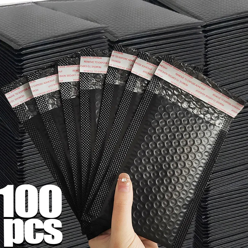 Wholesale Plastic Black Bubble Envelopes Bag Waterproof Foam Adhesive Self Seal Packing Bags Mailers Shipping Storage Organizer