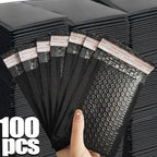 Wholesale Plastic Black Bubble Envelopes Bag Waterproof Foam Adhesive Self Seal Packing Bags Mailers Shipping Storage Organizer