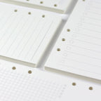 45 Sheets A5 A6A7 Loose Leaf Notebook Refill Spiral Binder Inner Page Weekly Monthly To Do Line Dot Grid Inside Paper Stationery