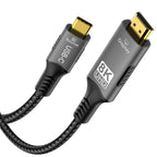 8K USB C to HDMI 2.1 Cable Adapter  8K60Hz Type C to HDMI Cable for Thunderbolt 3 Compatible with MacBook Pro  IPad pro  Laptop