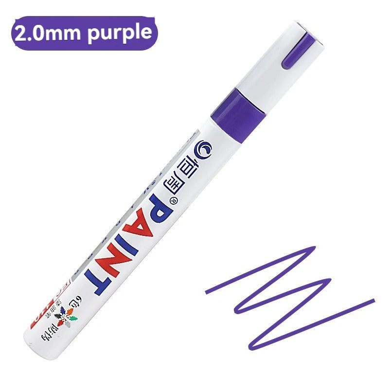 1/3/6/12 Colors Permanent Paint Marker White/Gold/silver Markers for Car Tire Tread Rubber Fabric Paint Metal Paint Marker Pens