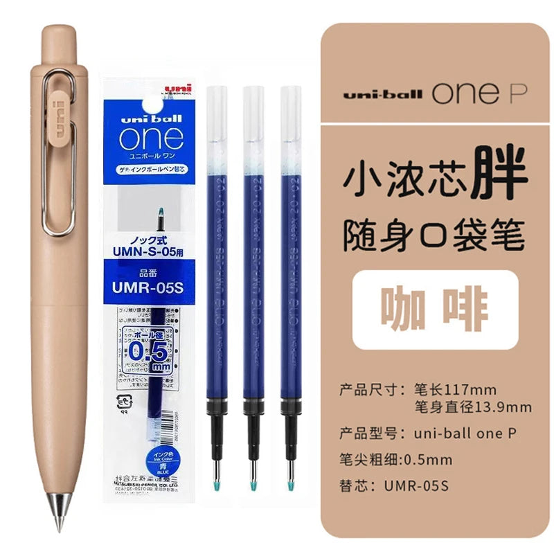 Uni Uniball One P 1pcs Gel Pen Japan Original New Stationery UMN-SP 0.5 Mini Pocket Pen Cute Portable Writing,Record Neutral Pen