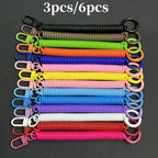 Colorful Spring Coil Lanyard DIY Phone Tether Keychain Pendant Earphone Holder for Mobile Case Accessory