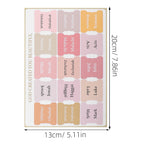 Bohemian Style Bookmarks Bible Index Tabs Clear Stickers For Easy Reading Study Supplies Page Markers