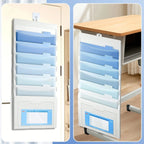 1pc A Hanging File Folder, A Foldable File Bag, An Expandable Ombre File Pouch, Ideal for Both School and Office Settings