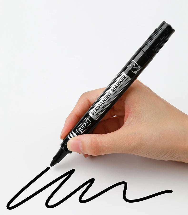 3 Pcs/Colors Permanent Marker Pens – Quick-Drying & Eraser-Resistant | For Note-Taking & Marking | Office Stationery.