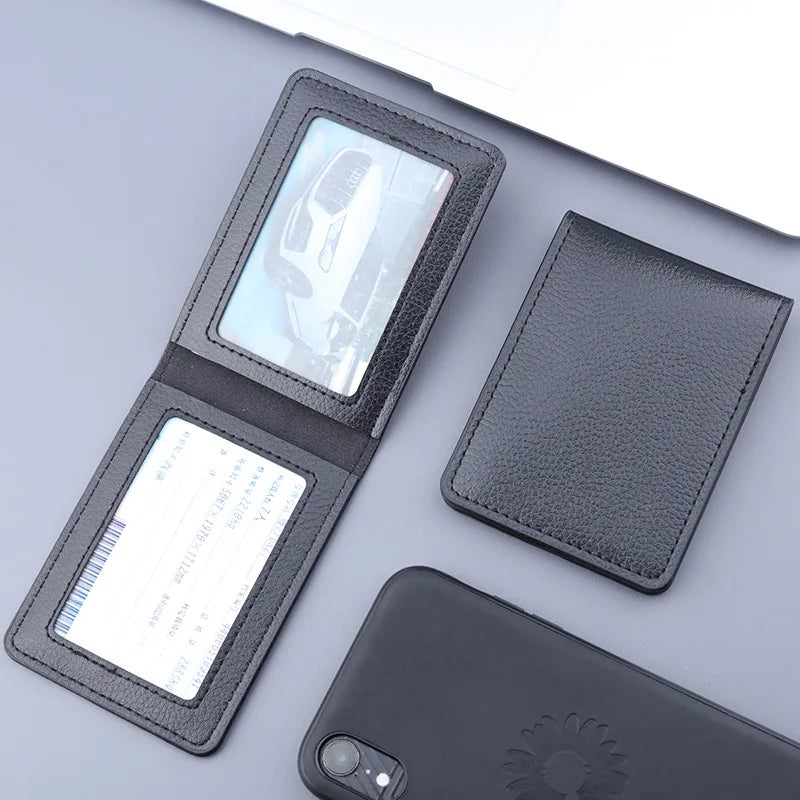 2/4/6/8card slots Pu Leather Driver License Holder On Cover For Car Driving Documents Business Id Pass Certificate Folder Wallet