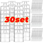 Disposable Plastic Cups with Spoons Transparent  DIY Dessert Cup Pudding Container for Ice Cream Cake Fruit Yogurt Snacks Bowls