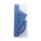 4Pcs/Set Aluminium Ruler Set Metal/Plastic/Soft Geometry Maths Drawing Compass Stationery Rulers Mathematical for School