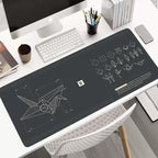 Hot Sell Large Gaming Mouse Pad Multi-size Gamer Mat Abstract XL Computer Cushion Keyboard Desk Non-Slip Rubber Locking Edge Rug