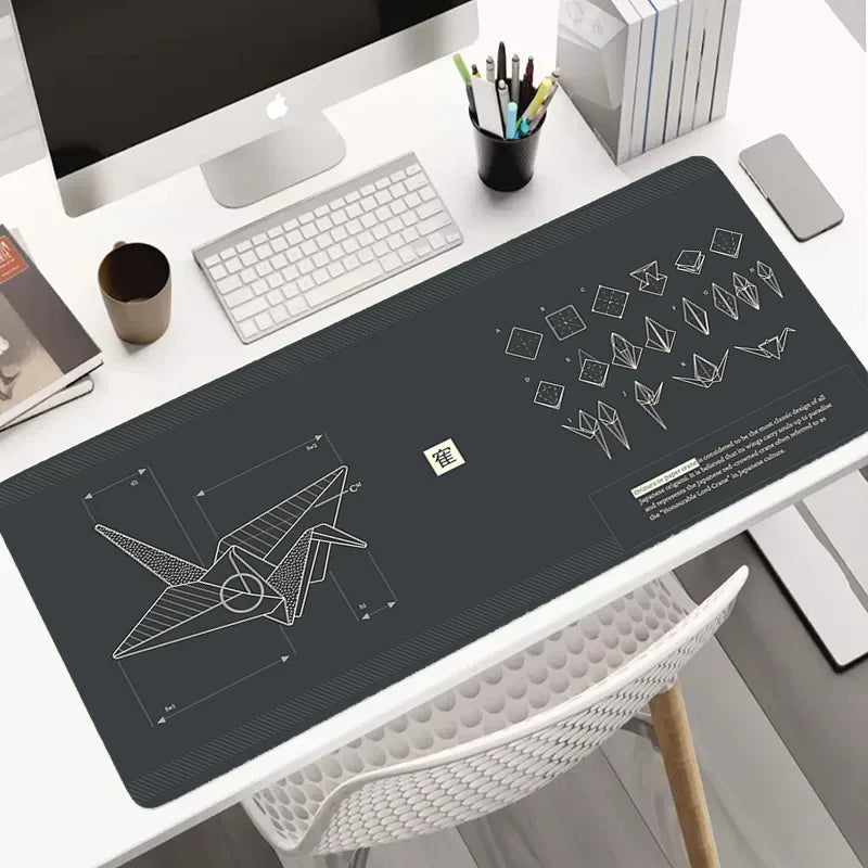 Hot Sell Large Gaming Mouse Pad Multi-size Gamer Mat Abstract XL Computer Cushion Keyboard Desk Non-Slip Rubber Locking Edge Rug