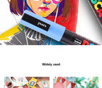 1pcs Japan UNI POSCA Markers PC-1M/3M/5M Acrylic Graffiti Pen Waterproof DIY Stackable Color Art Painting School Supplies