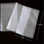 1/5/10PCS Women Men Credit Card case ID Business Card holder bag Protection Document Id Badge Transparent Card Cover Holder PVC