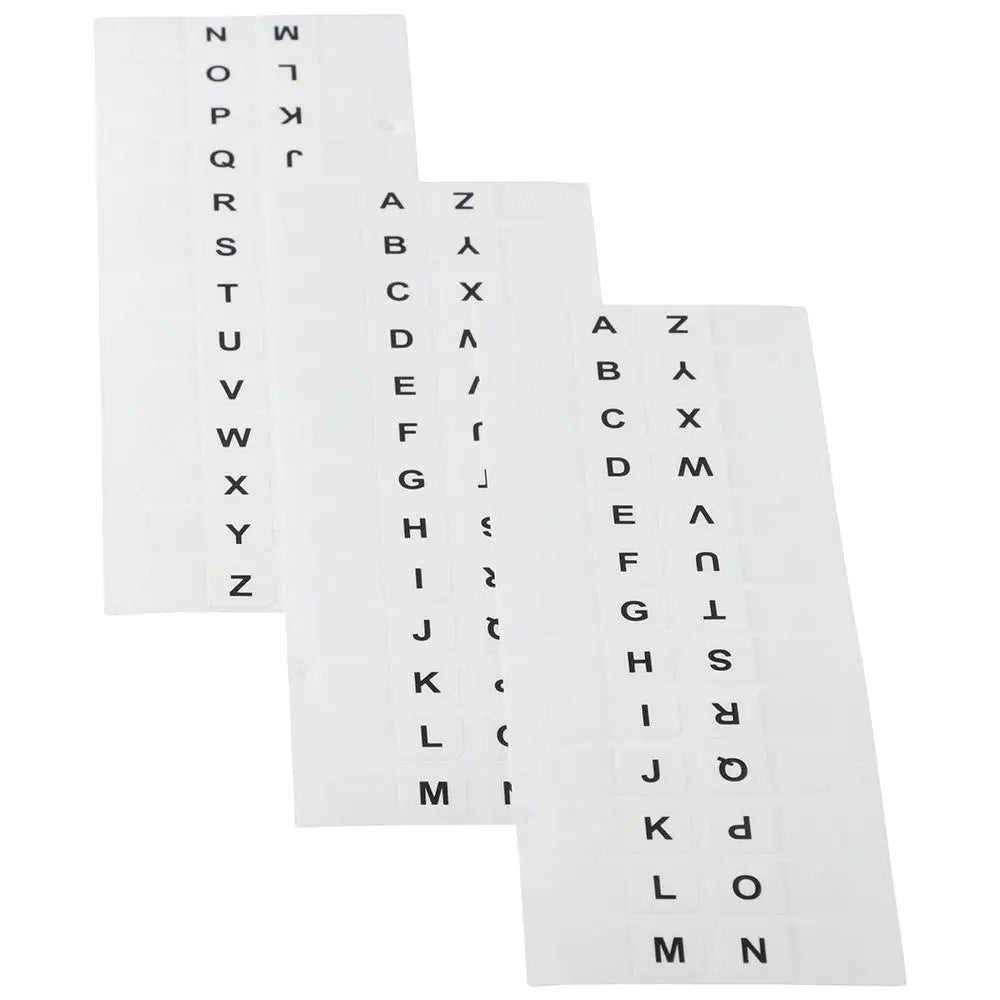 New A-Z Sticky Tabs Alphabet Self-Adhesive Index Tabs White 208PCS Page Markers Dictionary Book Tabs for Dictionary Notebooks