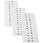 New A-Z Sticky Tabs Alphabet Self-Adhesive Index Tabs White 208PCS Page Markers Dictionary Book Tabs for Dictionary Notebooks