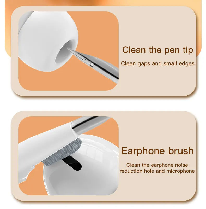 New 21 in 1 Bluetooth headset computer keyboard cleaning pen earplugs multifunctional storage screen cleaning brush set artifact