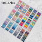 KindFuny Set Transparent Sticky Note Self-Adhesive BookMarker Annotation Reading Book Clear Tab Kawaii Cute Stationery
