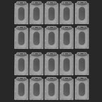 20/5/1PCS Waterproof Clear Plastic PVC ID Card Name Badge Holder Transparent Business Card Sleeve Cover for School Office