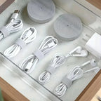 Cable Organizer for Cable Management: 1/5M Wire Winder Tape for Earphones, Mouse Cords, and Device Cables (iPhone, Xiaomi, Samsu