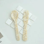 Acrylic Ice Cream Spoon Unbreakable Unique Pattern Tableware Spoon Cake Ice Cream Spoon Butter Cutter