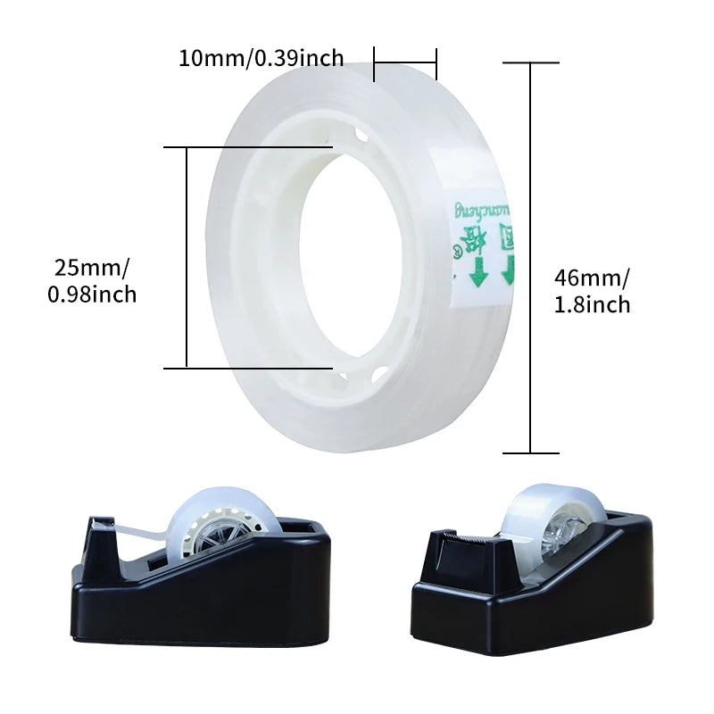 Premium Transparent Tape High-Viscosity Adhesive Multifunctional 0.8cm/1cm/1.2cm/1.8cm for Gift Wrapping And Packing