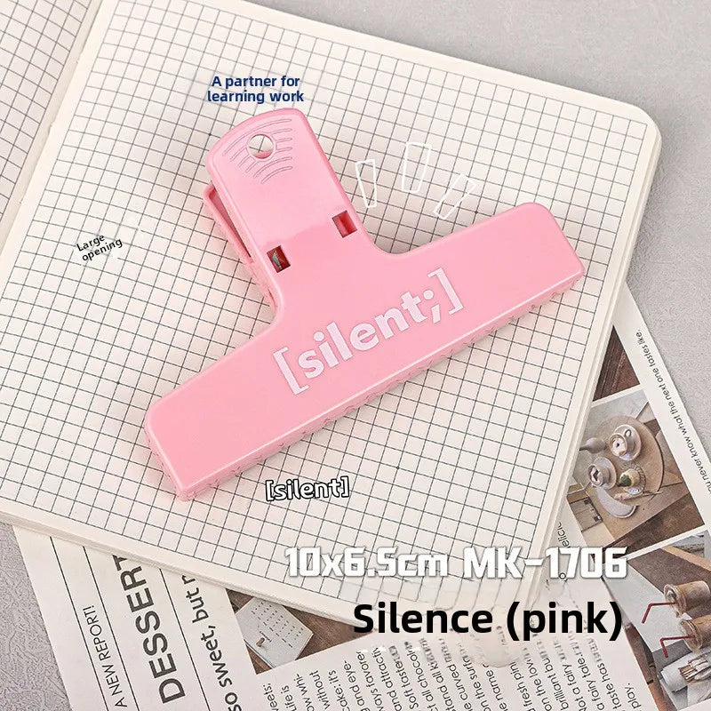 Colorful clips, strong grip refrigerator notepad holder, cute pastel color office school family storage, suitable for students