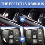 Car Button Paint Repair Pen | Black Touch-Up | Fix Interior/Steering Wheel/Dashboard Scratches | Leather Seat Color Matching