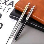 Metal Ballpoint Pen Press Tyle Business Fountain Pen with Blue/Black Ink Refill Students Gift Neutral Pen School Office Supplies