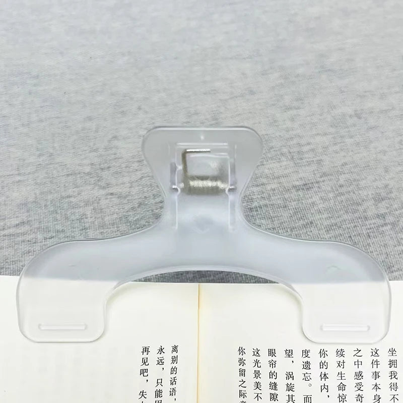 1Pcs Simple Fixed Book Clips Frosted Transparent Page Holder For Reading Tool Memo Clip Desk Accessories Practical Note Holder