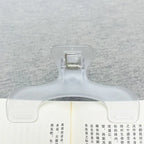 1Pcs Simple Fixed Book Clips Frosted Transparent Page Holder For Reading Tool Memo Clip Desk Accessories Practical Note Holder