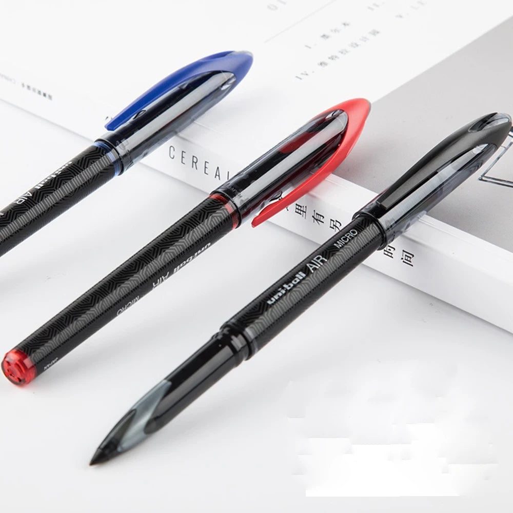 3/6pcs Japan Uniball Gel Pen AIR Straight Liquid Signature Pen UBA-188 Black Technology 0.5/0.7mm Free Writing School Supplies