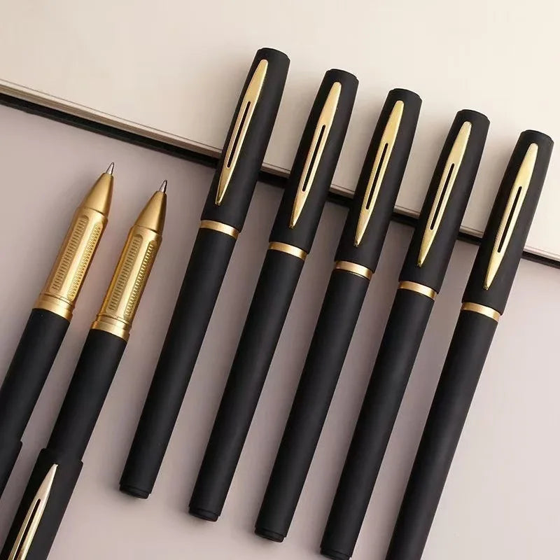 1pc Black Ink Gel Pen 0.5mm 0.7mm 1.0mm Ballpoint For Writing School Stationery Supplies Business Signature Pen Office Access