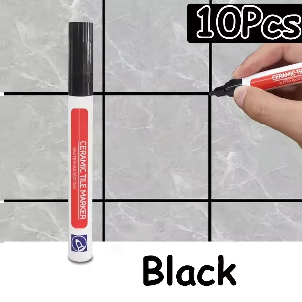 10 Colors 1/2/4/10Pcs Floor Tile Marker Pen Wall Grout Pen Waterproof for Ceramic Kitchen Bathroom Seam Paint Gap Repair Tools