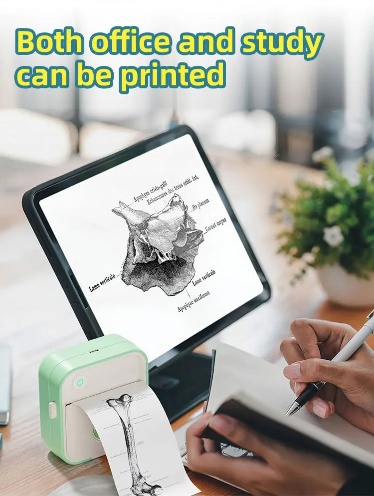 DOLEWA D5 Label Maker Inkless Sticker Printer 12-57mm Roll Paper Adjustable Thermal Pocket Printer for Photo Printing