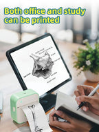 DOLEWA D5 Label Maker Inkless Sticker Printer 12-57mm Roll Paper Adjustable Thermal Pocket Printer for Photo Printing