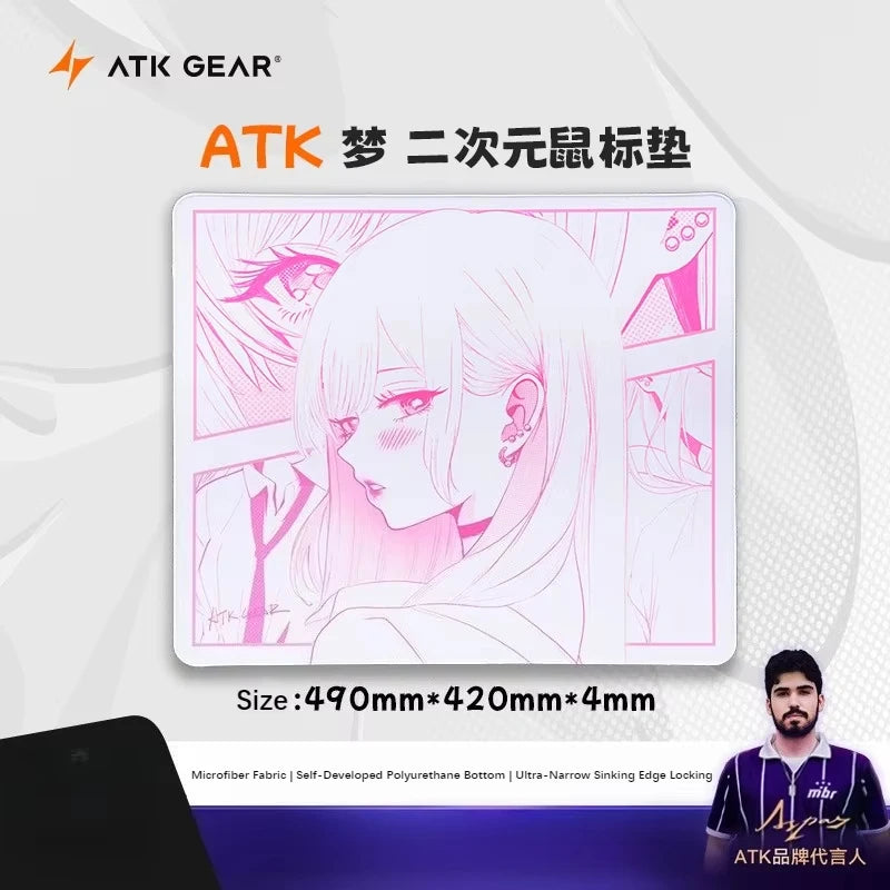 ATK X83 Mouse Pad Smooth Customization Anti Slip PORON Thickening Esports Gamer Mousepad Equilibrium Desk Mat Gaming Accessories