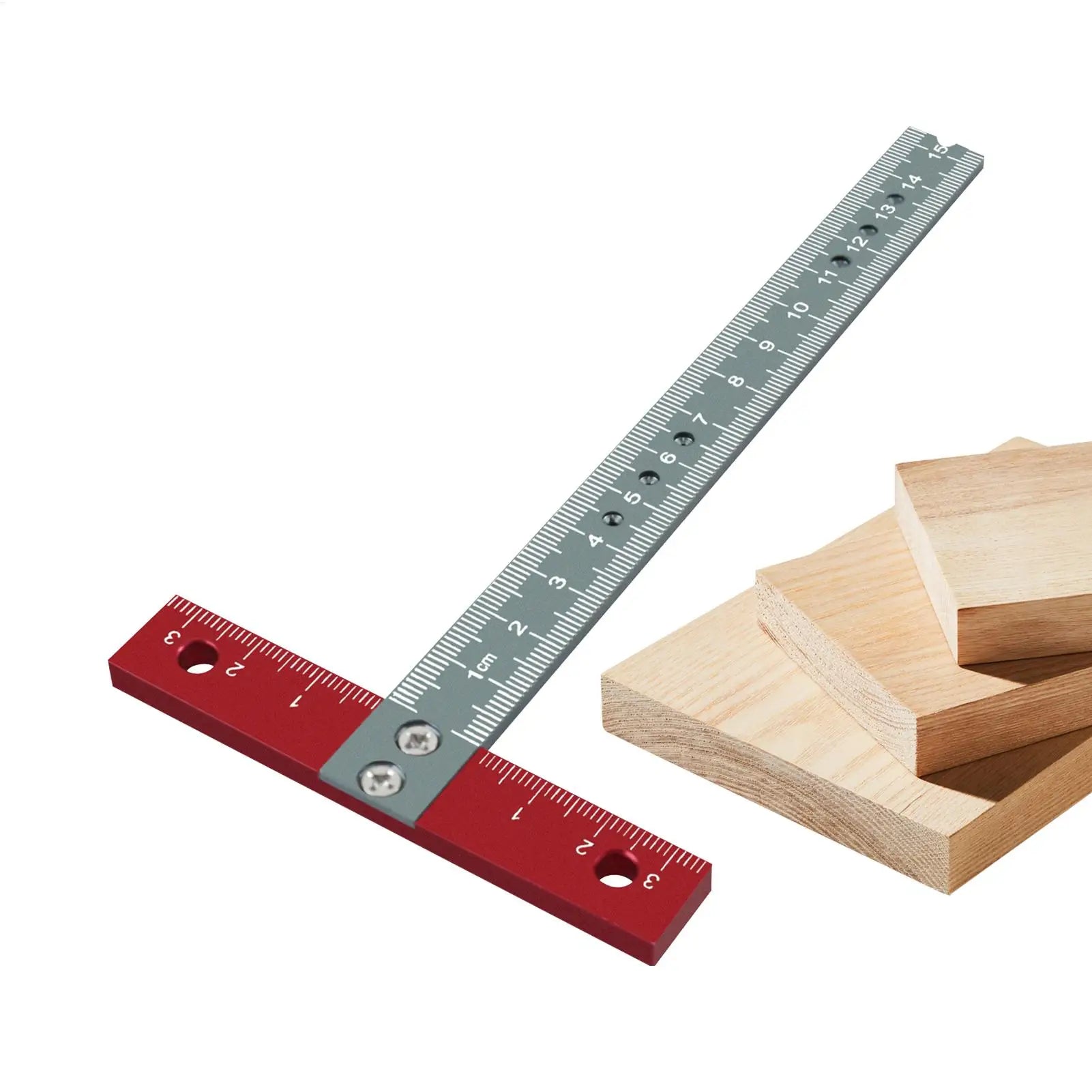 T Square Right Angle T Shape Positioning Marking Ruler Tool Right-Angle Positioning Square for Woodworking Carpentry Industry