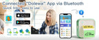 DOLEWA D5 Label Maker Inkless Sticker Printer 12-57mm Roll Paper Adjustable Thermal Pocket Printer for Photo Printing