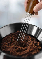 Coffee WDT Tools Needle Distributor Stainless Steel Powder Stirrer With Wooden Stand Espresso Maker Accessories Barista Tools